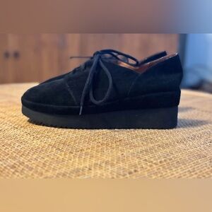 Lamour des pieds size 10 Quiet Luxury Black Suede Loafer Premium Design Comfort